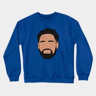 Klay Thompson Scar Game Face Art Crewneck Sweatshirt